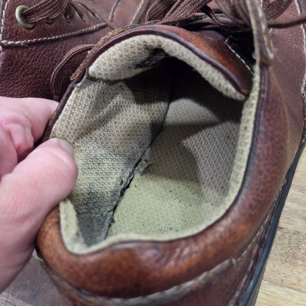 Dr Martens Oxford Men's 9 | Women's 10 Brown Leather Chunky Square Toe Y2K *READ